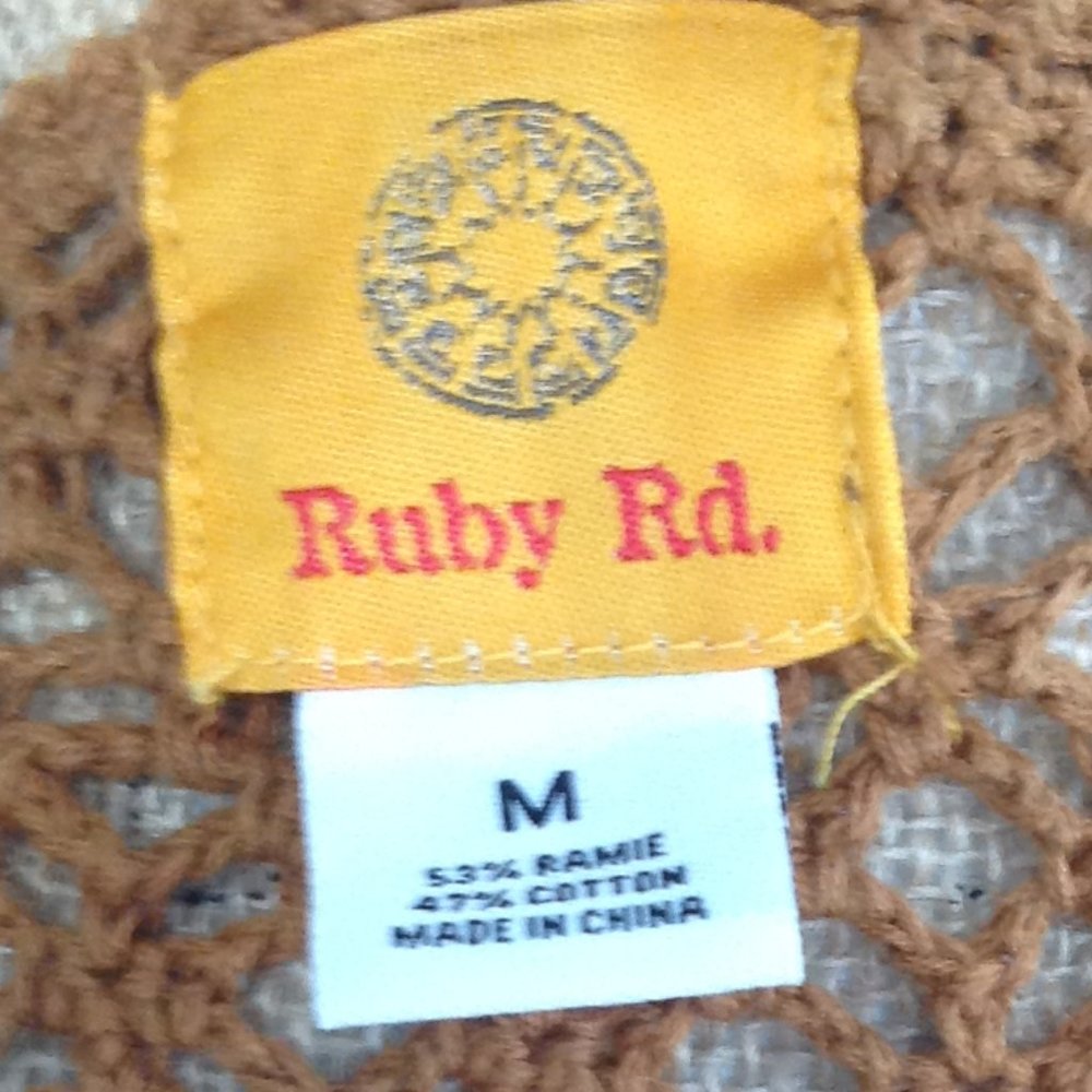 Beautiful Ruby Rd. Gold Colored Cardigan Sm M - Picture 4 of 4